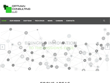Tablet Screenshot of ortmanconsulting.com